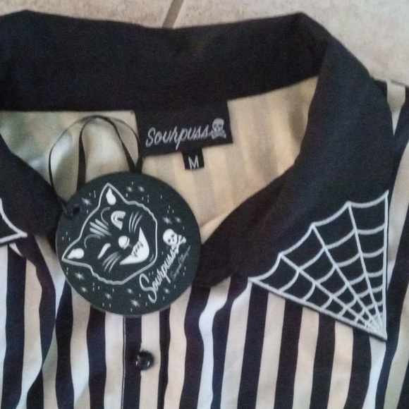 Sourpuss brand new with tags size M stripey dress - Picture 2 of 4